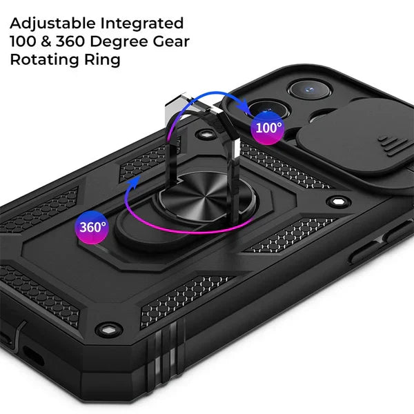 Phone Case Magnetic Kickstand Sliding Camera Coverલ