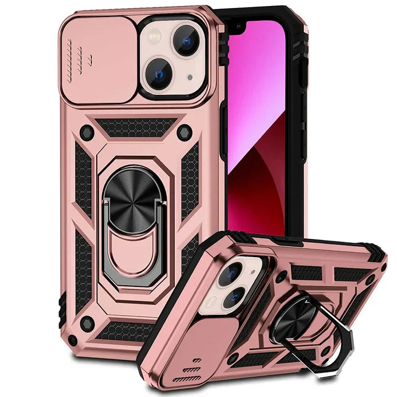 Phone Case Magnetic Kickstand Sliding Camera Coverલ