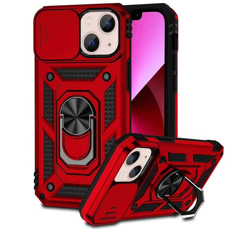 Phone Case Magnetic Kickstand Sliding Camera Coverલ