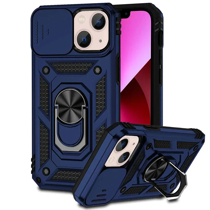 Phone Case Magnetic Kickstand Sliding Camera Coverલ