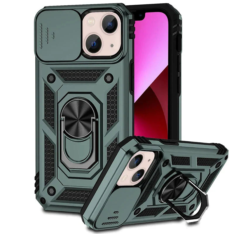 Phone Case Magnetic Kickstand Sliding Camera Coverલ