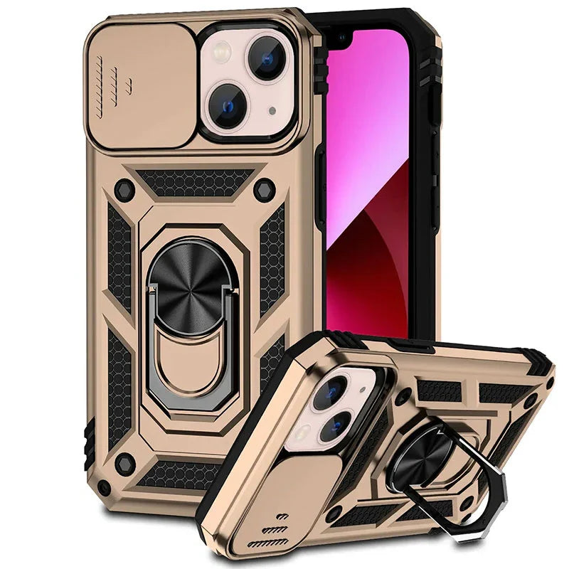 Phone Case Magnetic Kickstand Sliding Camera Coverલ