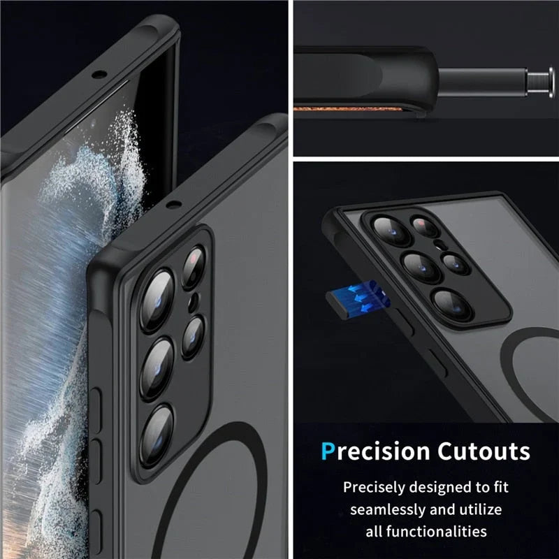 Phone Case Magnetic Slim Shock-Resistant TPU Frame