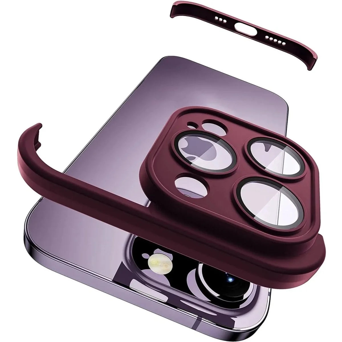 Phone Case Shock-Resistant Raised Screen & Camera Edges
