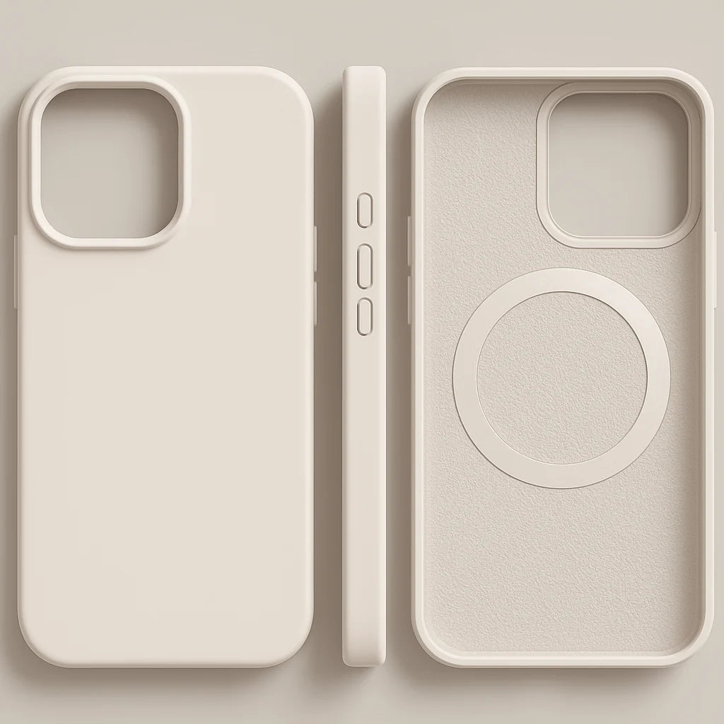 Phone Case Slim Liquid Silicone Wireless Charging Compatible
