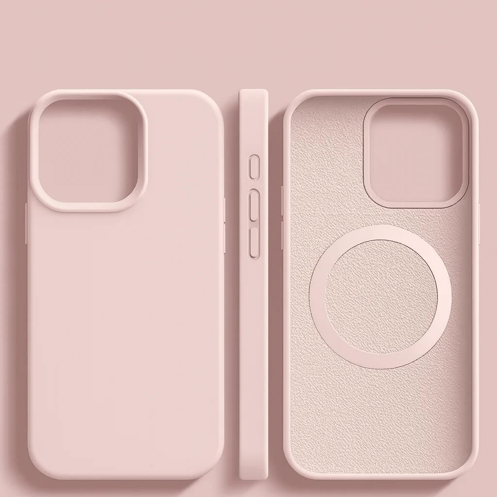 Phone Case Slim Liquid Silicone Wireless Charging Compatible