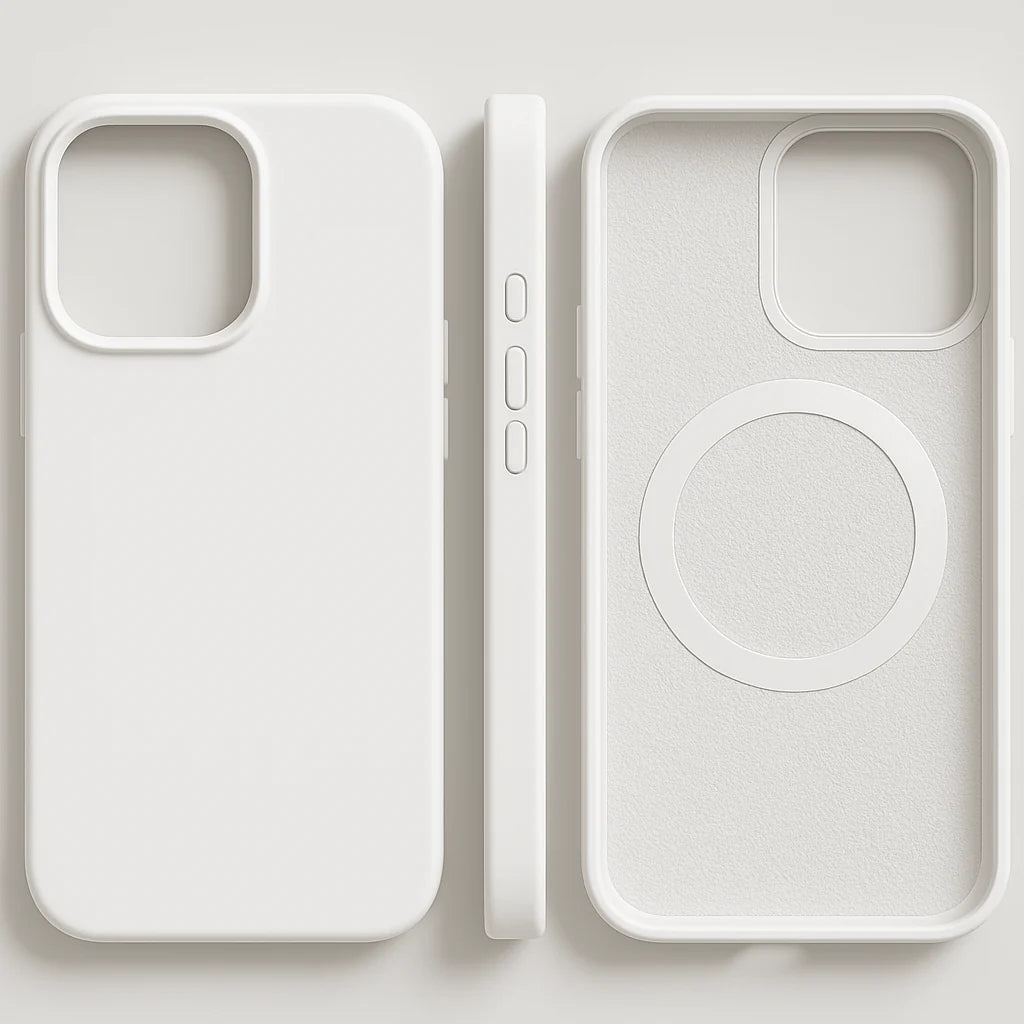 Phone Case Slim Liquid Silicone Wireless Charging Compatible