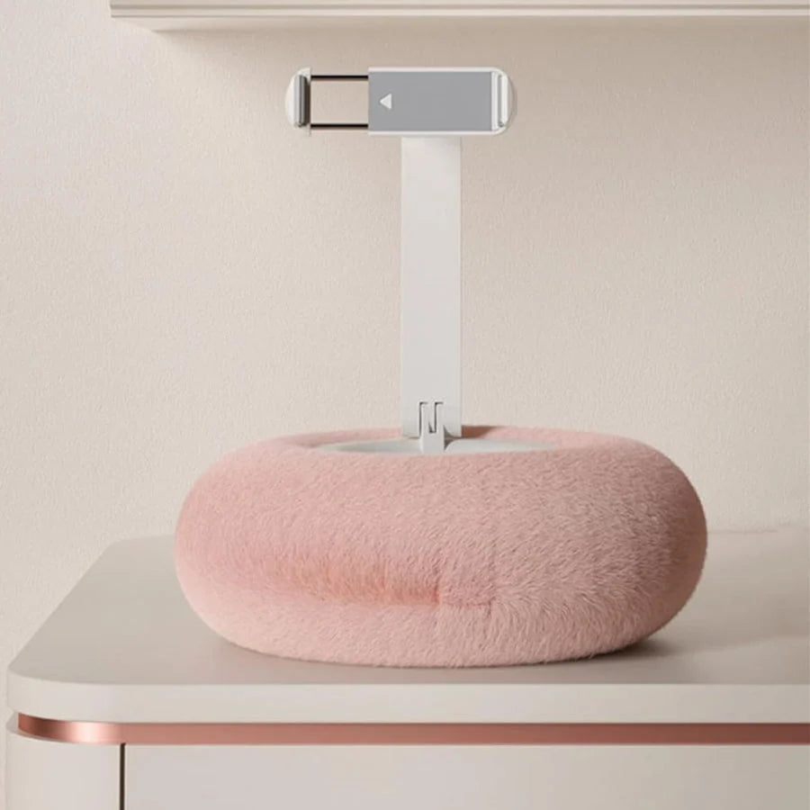 Phone Holder Pillow Plush Ergonomic Spill-Resistant Snack Bowl