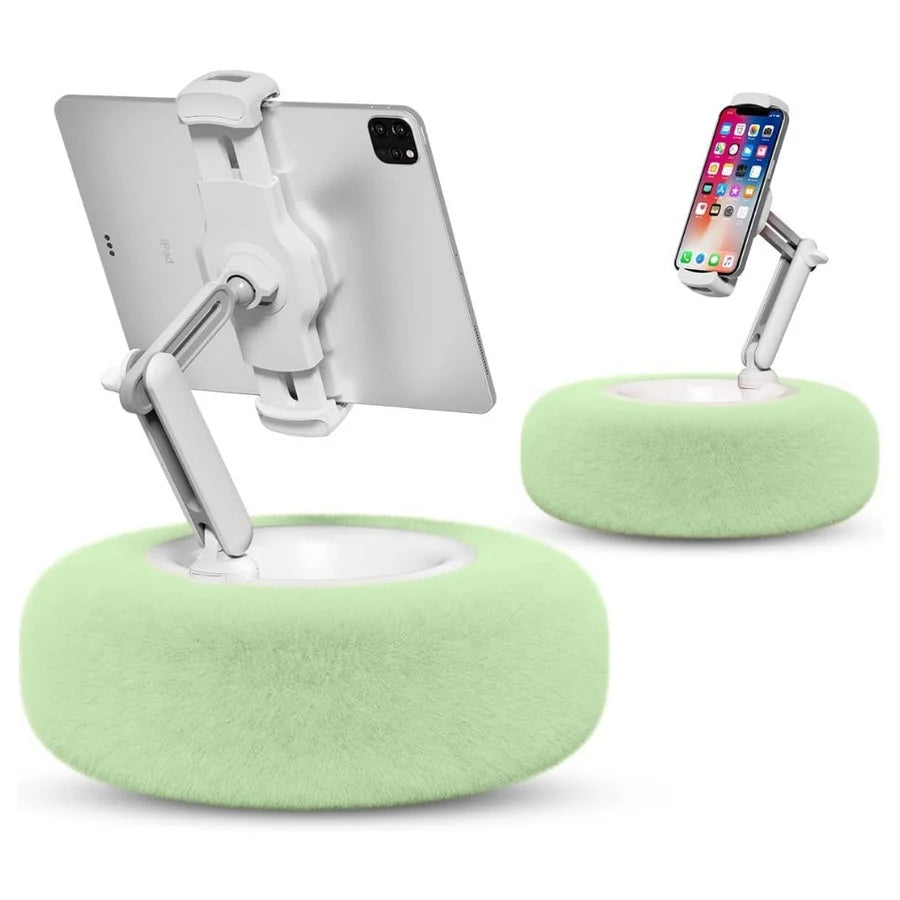 Phone Holder Pillow Plush Ergonomic Spill-Resistant Snack Bowl