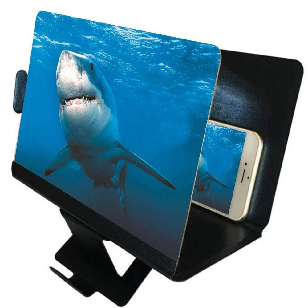 Phone Screen Magnifier Foldable Universal Stand 2–4× Magnification No Power Required