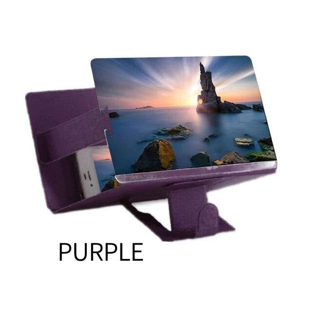 Phone Screen Magnifier Foldable Universal Stand 2–4× Magnification No Power Required