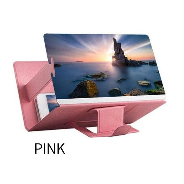 Phone Screen Magnifier Foldable Universal Stand 2–4× Magnification No Power Required