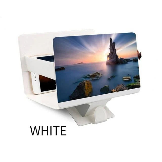 Phone Screen Magnifier Foldable Universal Stand 2–4× Magnification No Power Required