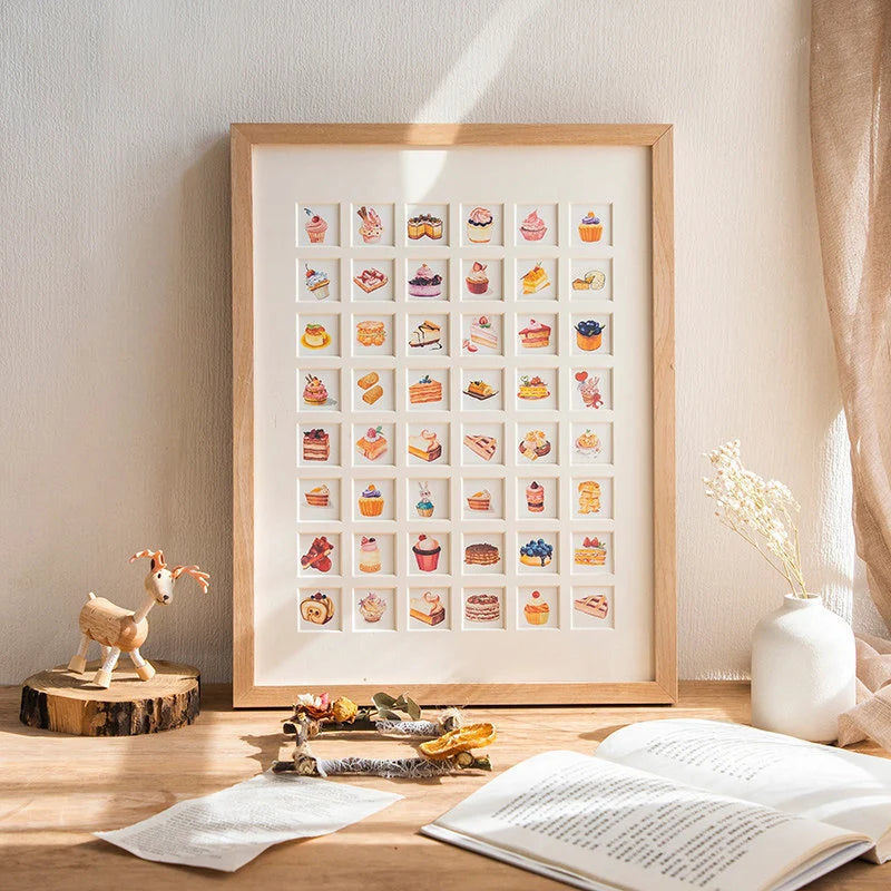Photo Collage Frame Multi-Compartment Wall-Mounted With Mixed Photo Sizes