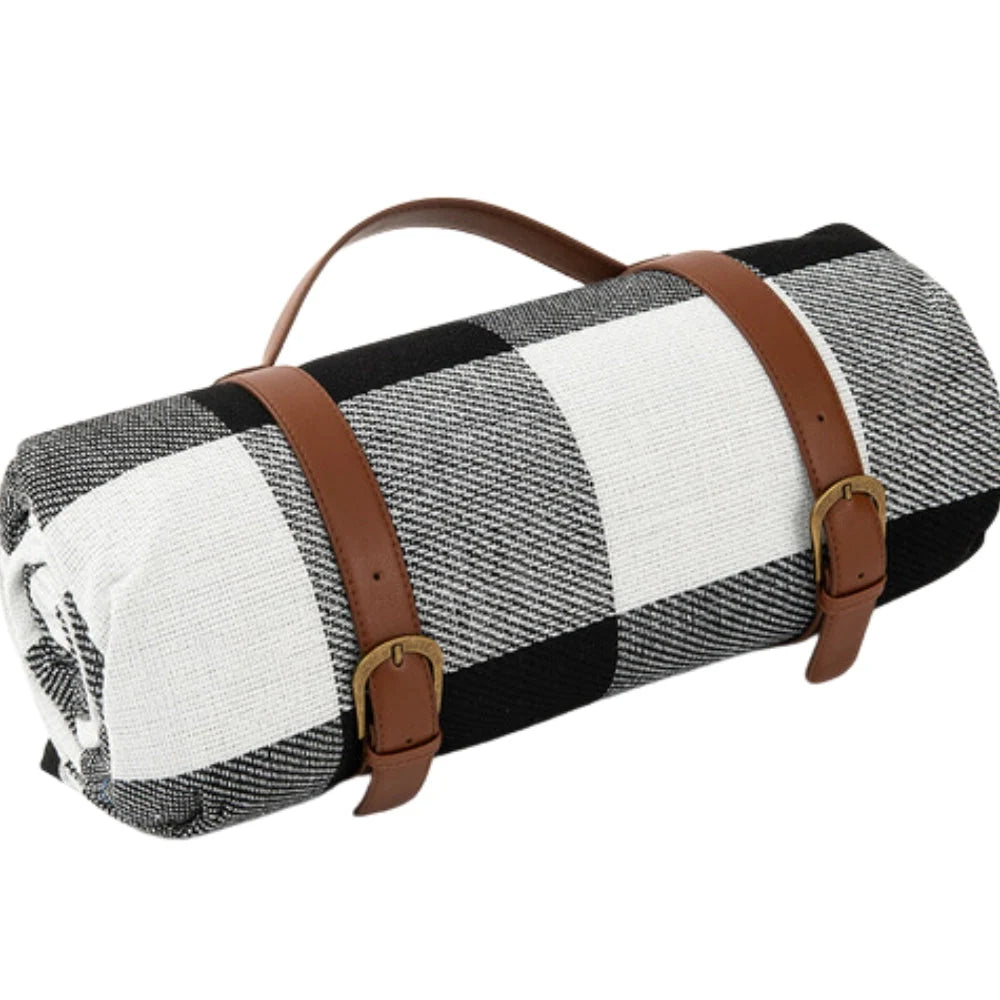 Picnic Blanket Waterproof PEVA Backing Foldable Lightweight Design