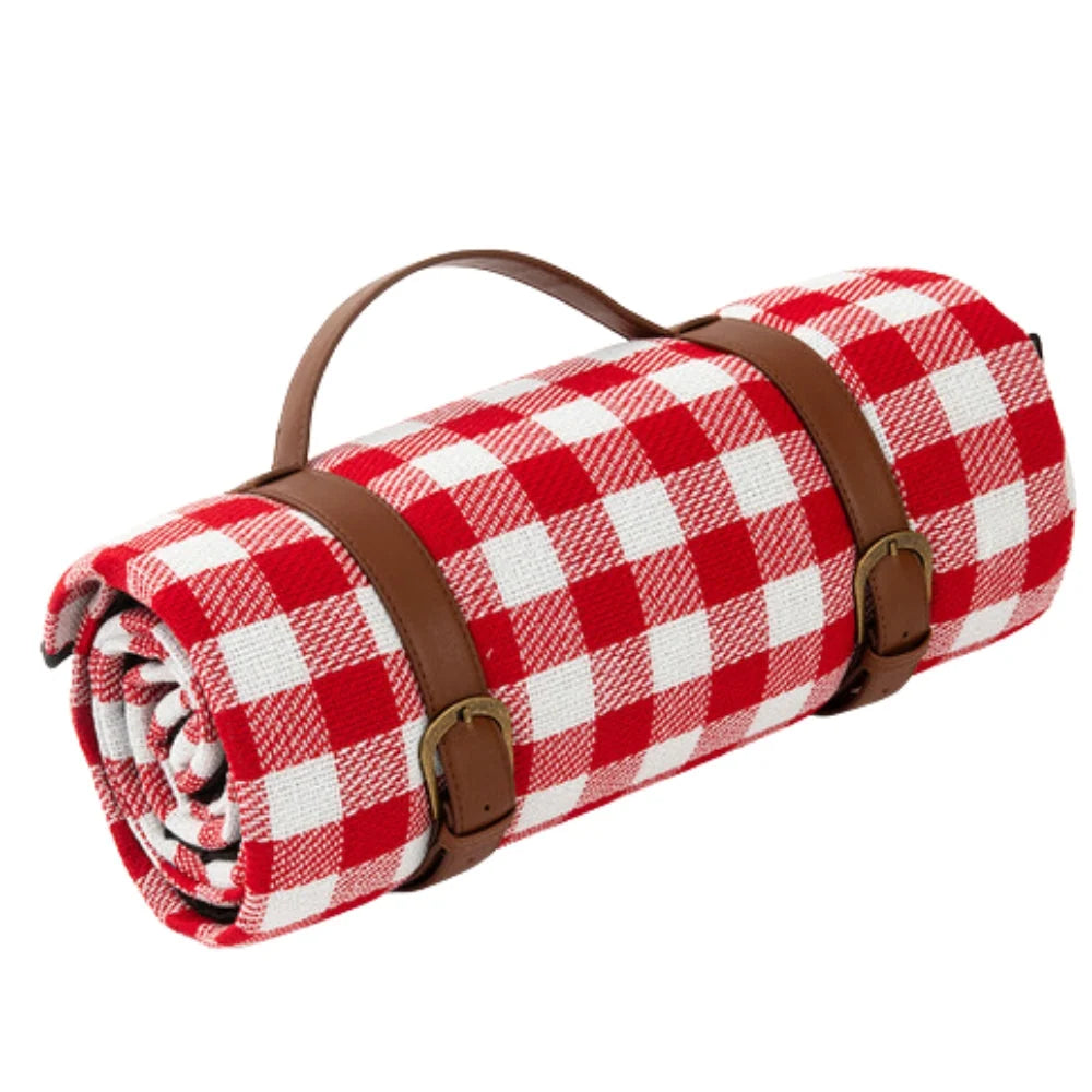 Picnic Blanket Waterproof PEVA Backing Foldable Lightweight Design