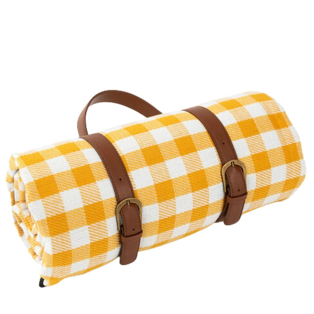 Picnic Blanket Waterproof PEVA Backing Foldable Lightweight Design