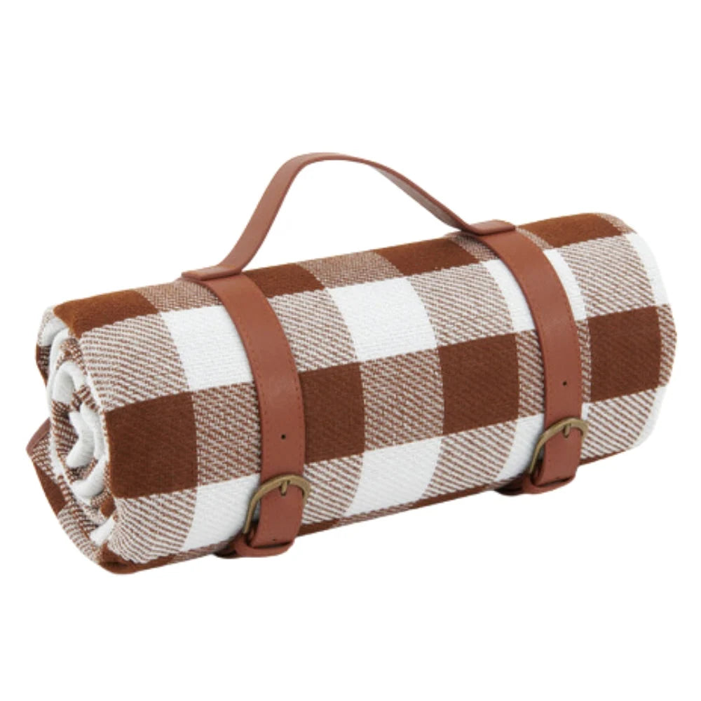 Picnic Blanket Waterproof PEVA Backing Foldable Lightweight Design
