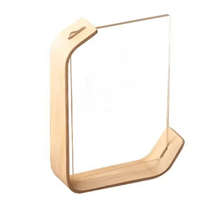 Picture Frame Double-Sided Wood & Acrylic Tabletop Display