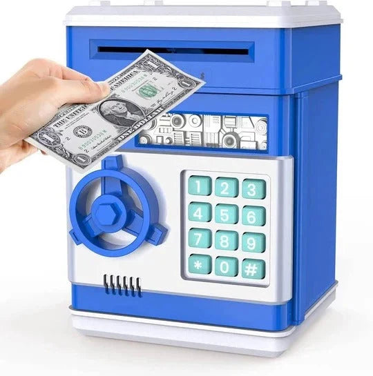 Piggy Bank Automatic Bill Intake Key & Code Lock