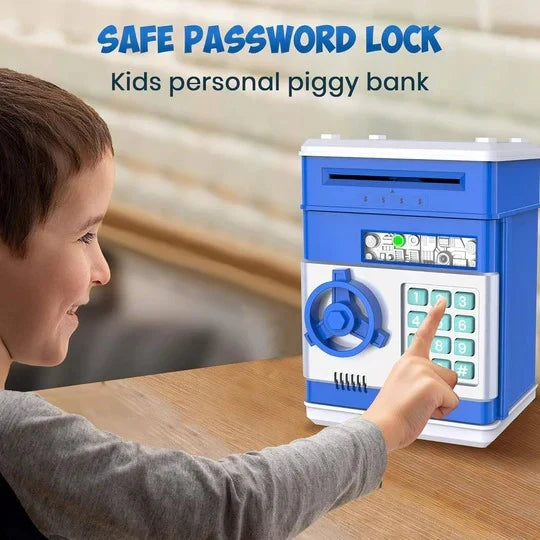 Piggy Bank Automatic Bill Intake Key & Code Lock