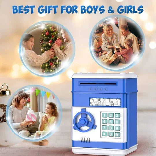 Piggy Bank Automatic Bill Intake Key & Code Lock