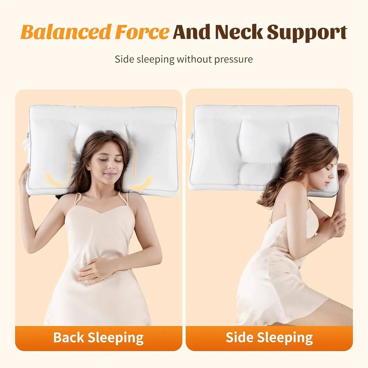 Pillow 5-Zone Ergonomic Support Machine-Washable