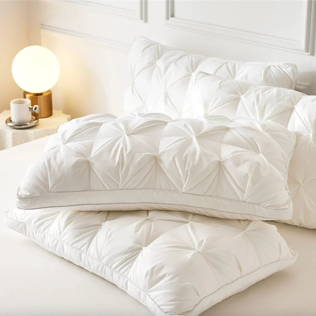 Pillow 90% Goose Down Silk Cover Breathable