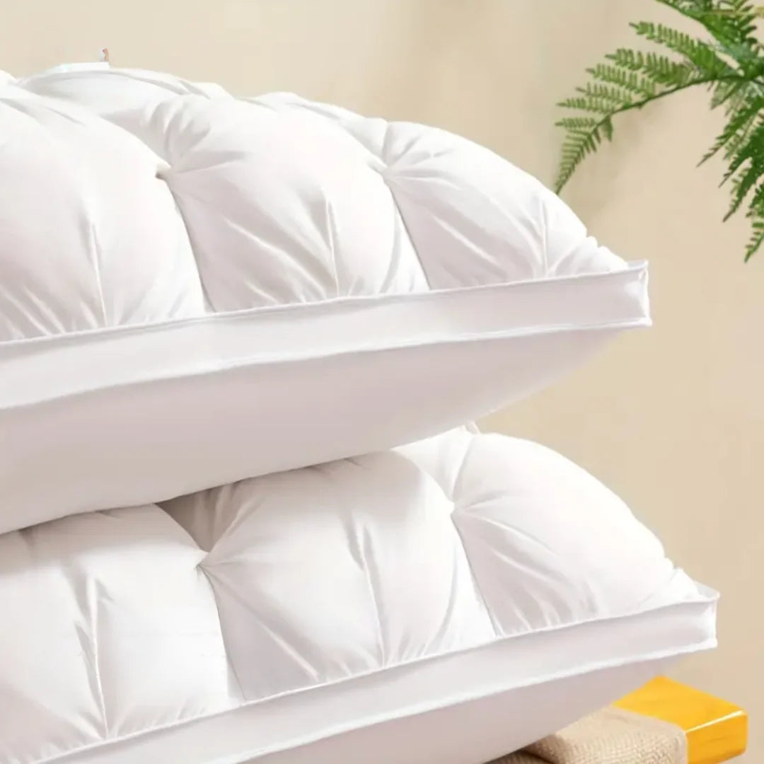 Pillow 90% Goose Down Silk Cover Breathable