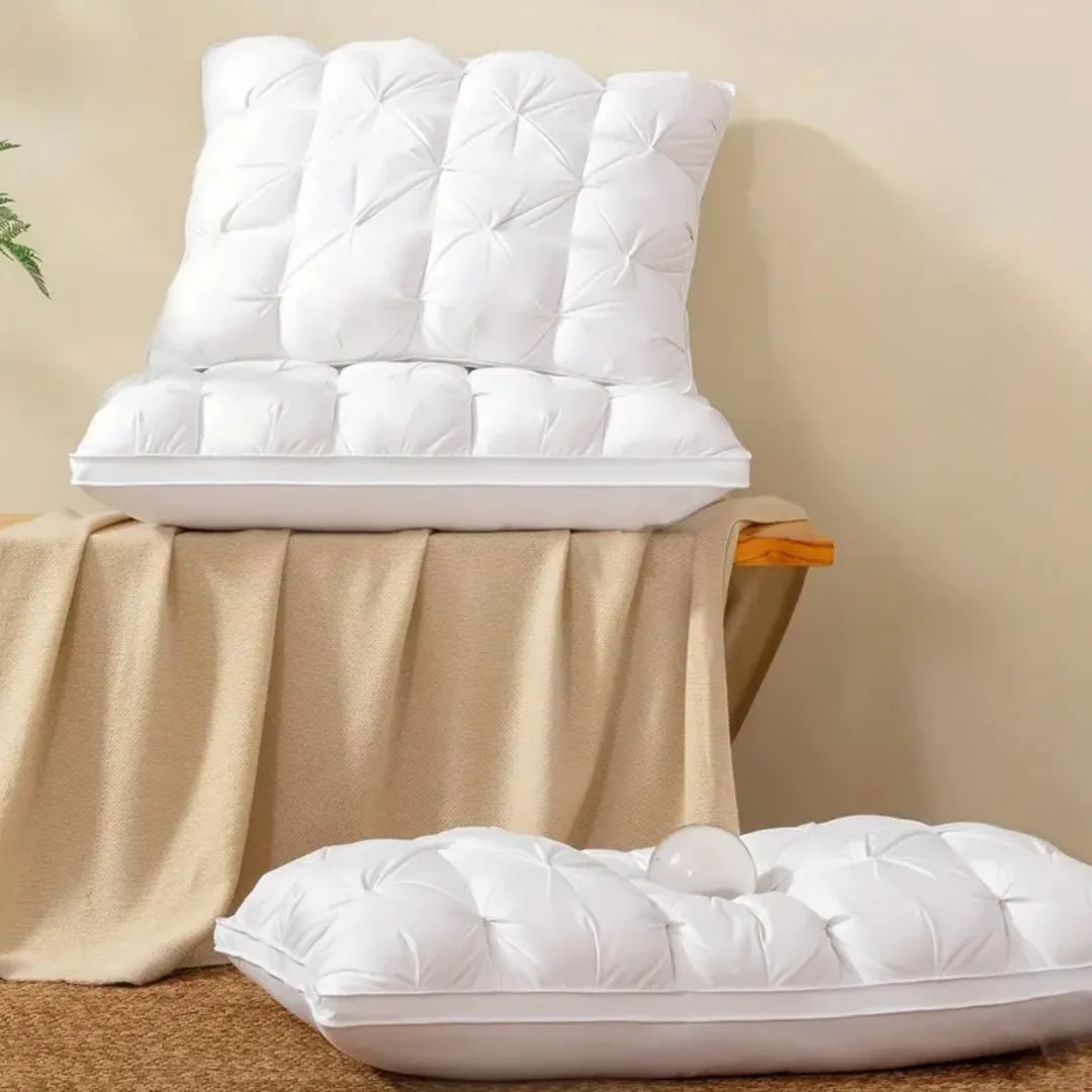 Pillow 90% Goose Down Silk Cover Breathable
