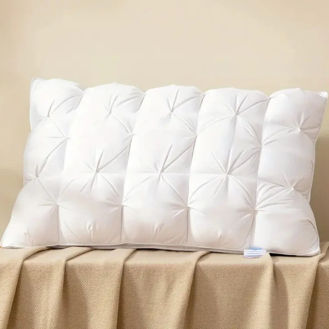 Pillow 90% Goose Down Silk Cover Breathable