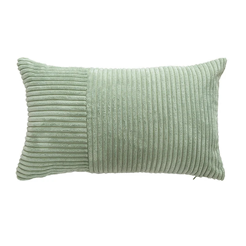 Pillow Cover Corduroy Mixed-Rib Design Concealed Zipper
