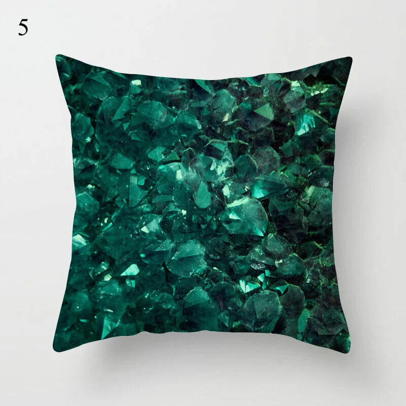 Pillow Cover Polyester Abstract Art Hidden Zipper 18-Inch Square