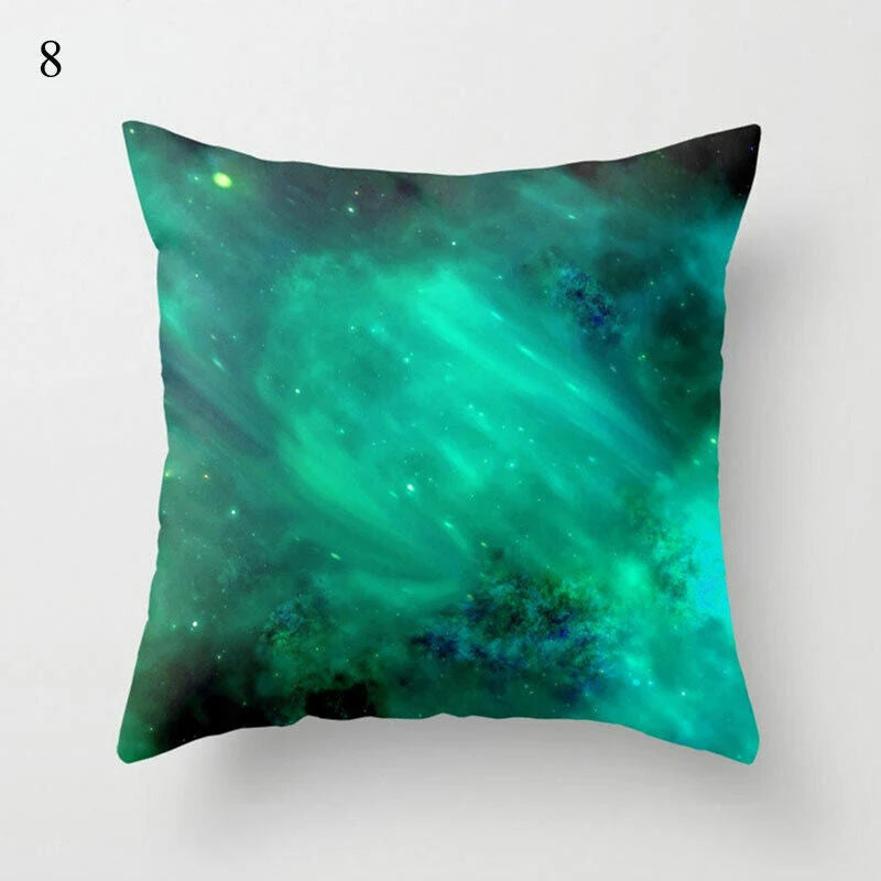 Pillow Cover Polyester Abstract Art Hidden Zipper 18-Inch Square