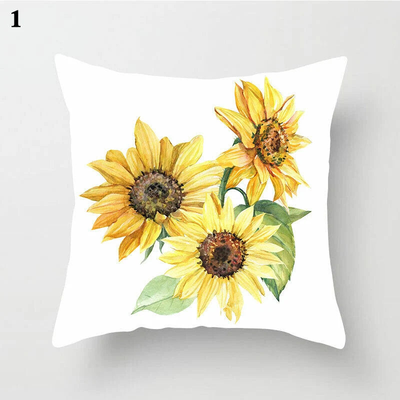 Pillow Cover Polyester Abstract Art Hidden Zipper 18-Inch Square