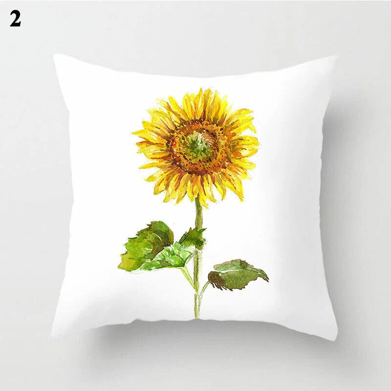 Pillow Cover Polyester Abstract Art Hidden Zipper 18-Inch Square
