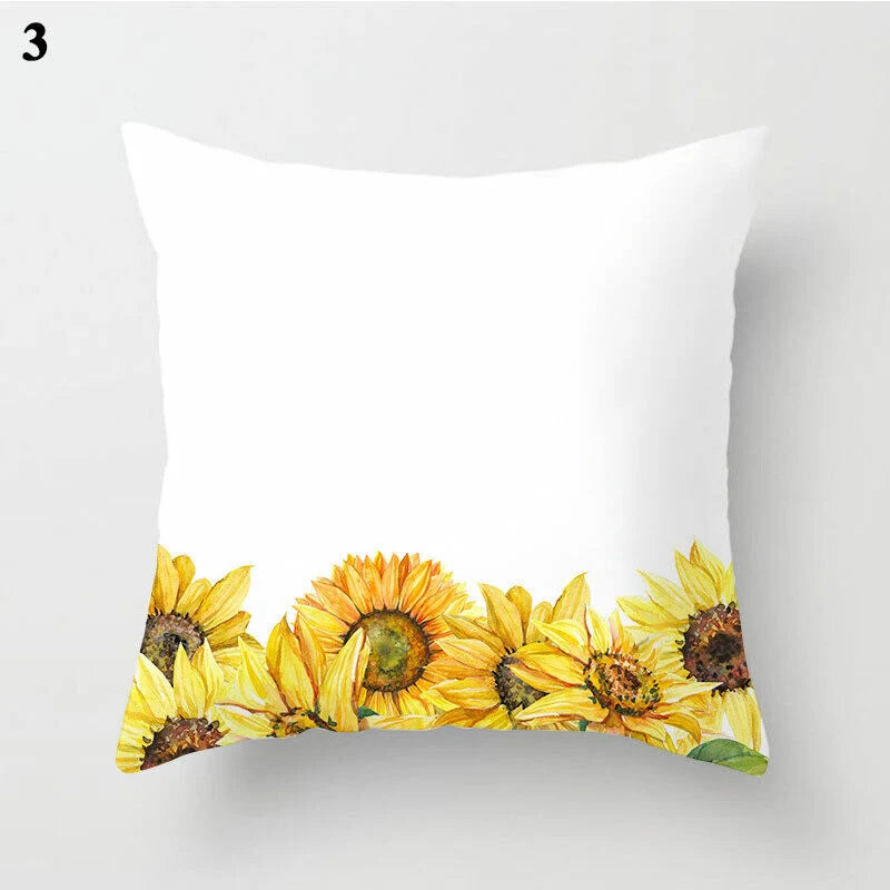 Pillow Cover Polyester Abstract Art Hidden Zipper 18-Inch Square