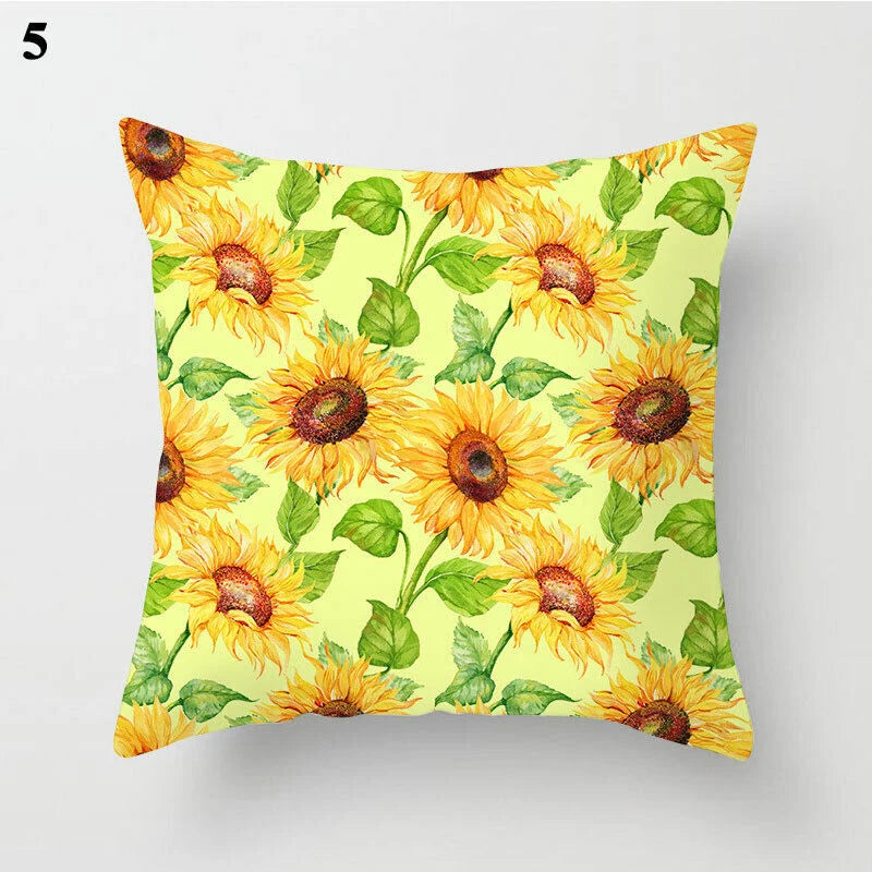 Pillow Cover Polyester Abstract Art Hidden Zipper 18-Inch Square
