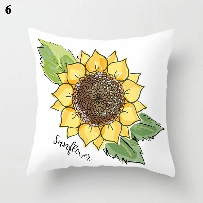 Pillow Cover Polyester Abstract Art Hidden Zipper 18-Inch Square