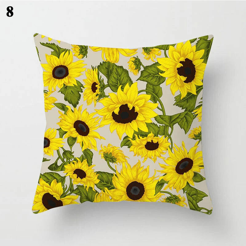 Pillow Cover Polyester Abstract Art Hidden Zipper 18-Inch Square