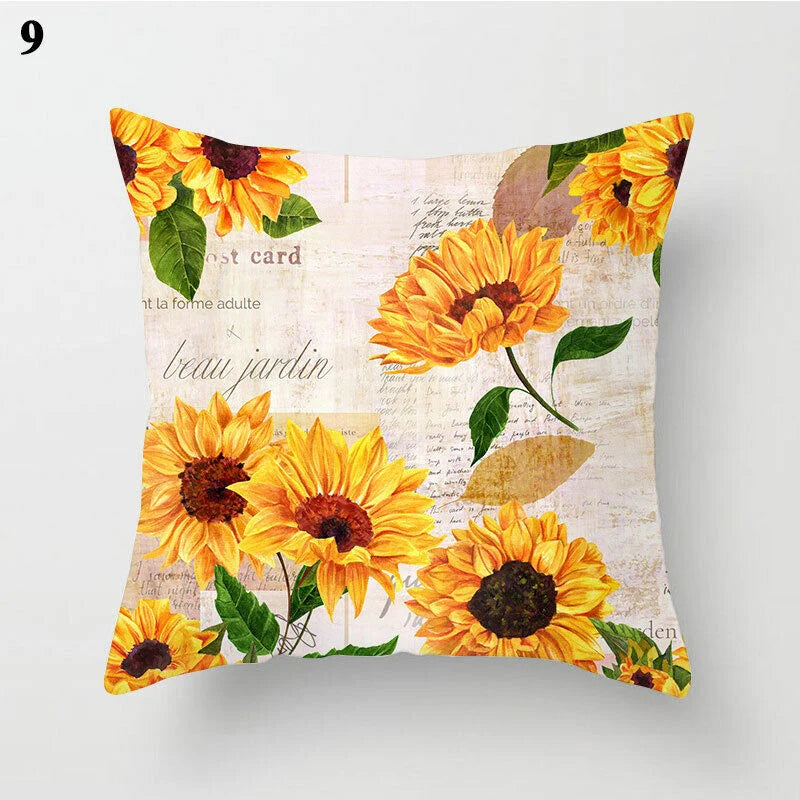 Pillow Cover Polyester Abstract Art Hidden Zipper 18-Inch Square