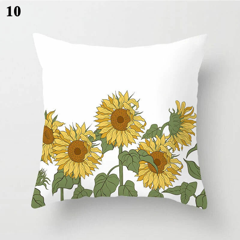 Pillow Cover Polyester Abstract Art Hidden Zipper 18-Inch Square