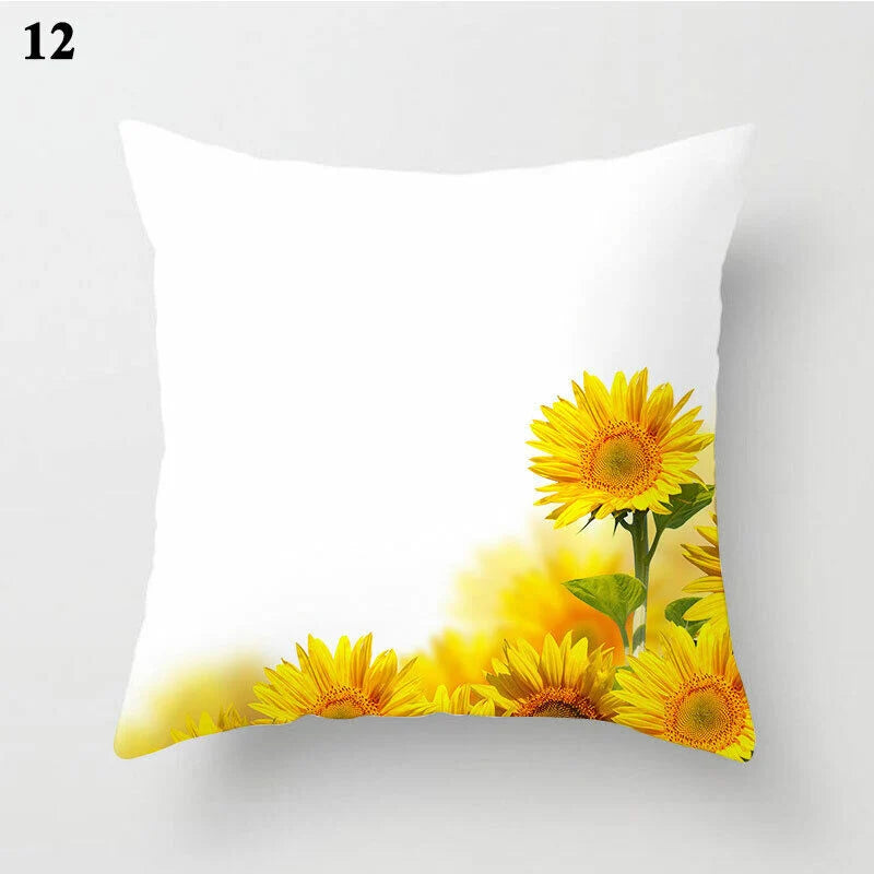 Pillow Cover Polyester Abstract Art Hidden Zipper 18-Inch Square
