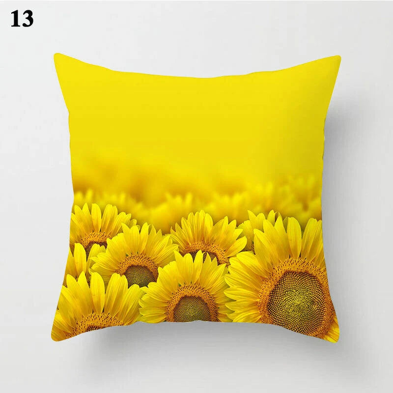 Pillow Cover Polyester Abstract Art Hidden Zipper 18-Inch Square