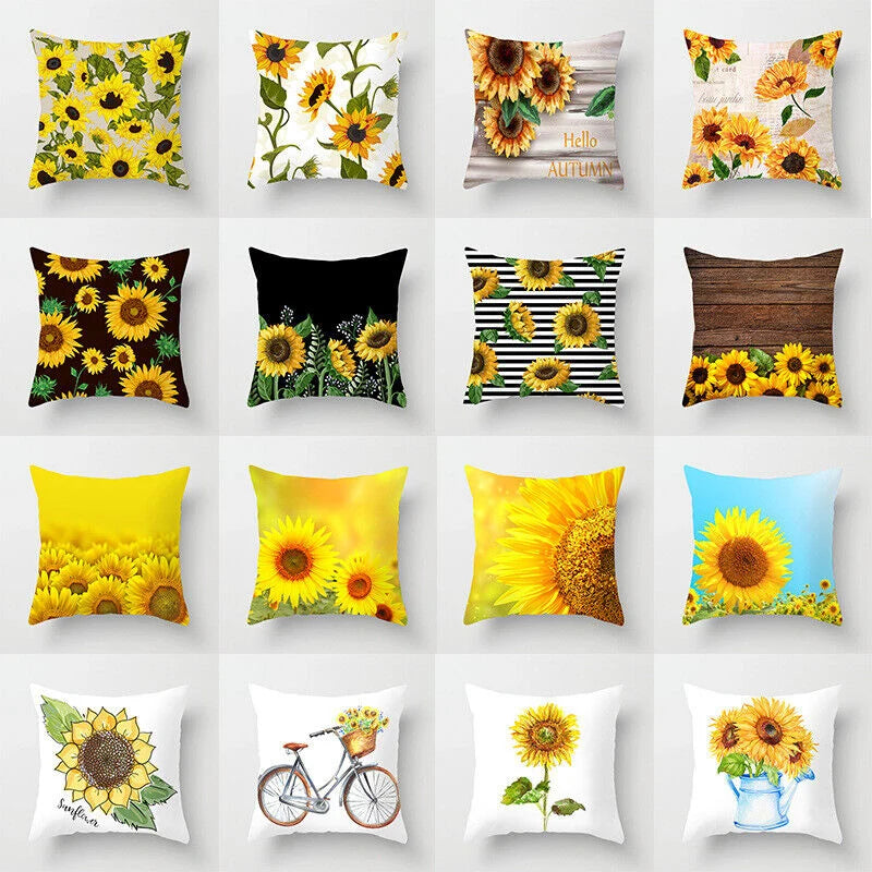 Pillow Cover Polyester Abstract Art Hidden Zipper 18-Inch Square