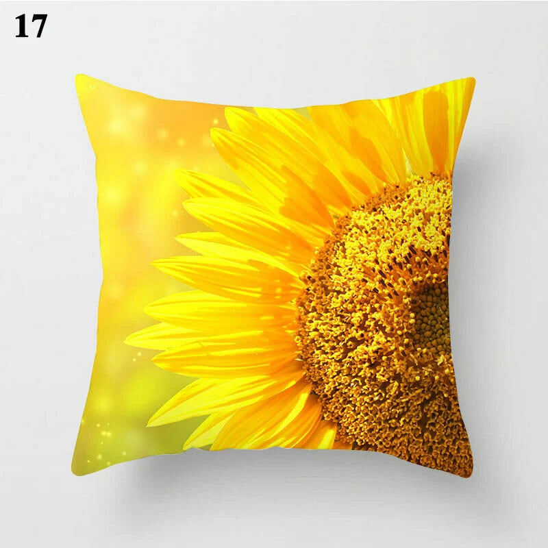 Pillow Cover Polyester Abstract Art Hidden Zipper 18-Inch Square