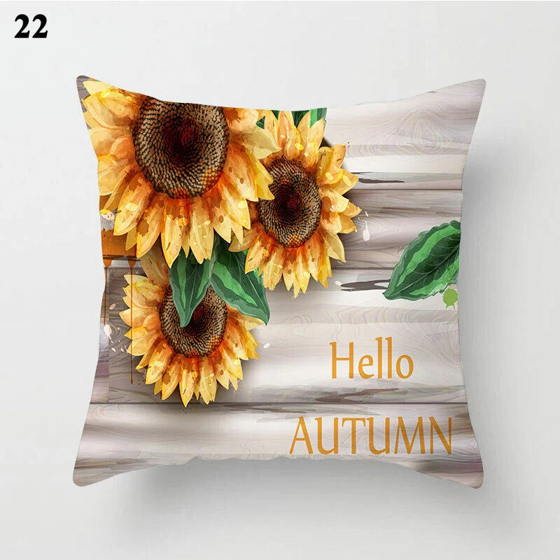 Pillow Cover Polyester Abstract Art Hidden Zipper 18-Inch Square