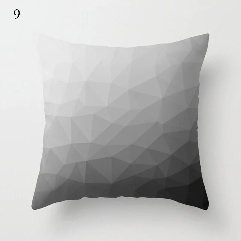 Pillow Cover Polyester Abstract Art Hidden Zipper 18-Inch Square