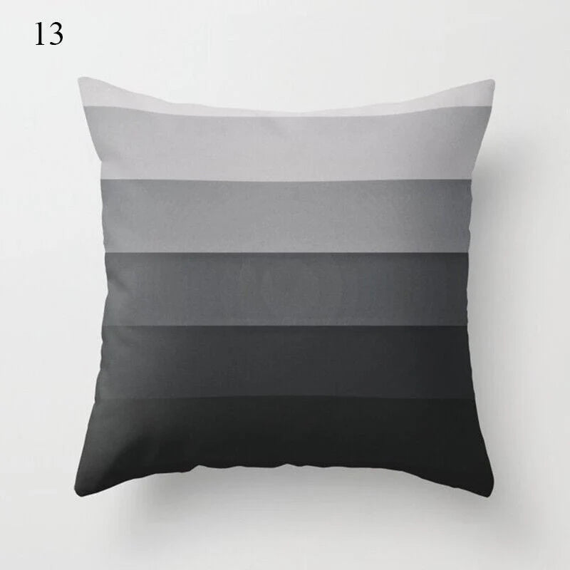 Pillow Cover Polyester Abstract Art Hidden Zipper 18-Inch Square