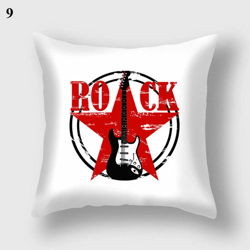 Pillow Cover Polyester Abstract Art Hidden Zipper 18-Inch Square